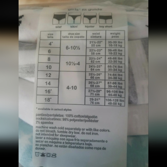 : 24 New panties +7 pairs socks sz 6 Wonder Nation frozen Girls briefs - Picture 4 of 10